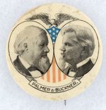 PALMER & BUCKNER JUGATE FOR 1896 GOLD DEMOCRATS PARTY TICKET HAKE#GDP-3.