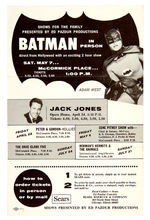 BATMAN CONCERT HANDBILL.