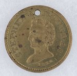 DOUGLAS POPULAR SOVEREIGNTY NATIONAL UNION BRASS MEDAL DeWITT 1860-13.