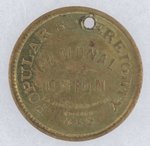 DOUGLAS POPULAR SOVEREIGNTY NATIONAL UNION BRASS MEDAL DeWITT 1860-13.