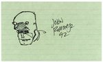 JOHN ROMITA JR. ORIGINAL ART HEAD SKETCHES OF WOLVERINE & DAREDEVIL.