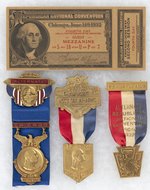 HOOVER: 1932 REPUBLICAN NATIONAL CONVENTION BADGES & TICKET.