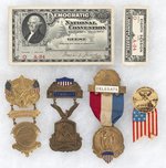 WILSON: 1912 DEMOCRATIC NATIONAL CONVENTION BADGES & TICKET.