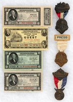 DAVIS: 1924 DEMOCRATIC NATIONAL CONVENTION BADGES & TICKETS.