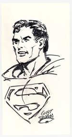 CURT SWAN ORIGINAL ART SKETCH OF SUPERMAN.