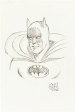 CURT SWAN ORIGINAL ART DETAILED PENCIL SKETCH OF BATMAN.