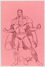 DENNIS JANKE ORIGINAL ART PENCIL SKETCH OF SUPERMAN.