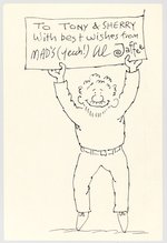 AL JAFFE ORIGINAL ART SELF PORTRAIT SKETCH.