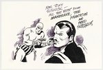 FRED FREDERICKS ORIGINAL ART SKETCH OF THE PHANTOM AND MANDRAKE.