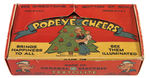 "POPEYE-CHEERS" BOXED CHRISTMAS TREE BULB SHADES SET.