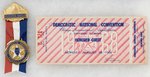 HUMPHREY: 1968 DEMOCRATIC NATIONAL CONVENTION CHICAGO, IL TICKET & BADGE.