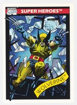 STAN LEE SIGNED 1990 WOLVERINE TRADING CARD.