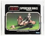 STAR WARS: RETURN OF THE JEDI (1983) - SPEEDER BIKE VEHICLE AFA 75 EX+/NM.