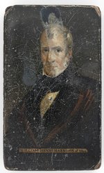 WILLIAM HENRY HARRISON 1840 PORTRAIT HINGED LID SNUFF BOX.