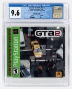 PLAYSTATION PS1 (1999) GRAND THEFT AUTO 2 (GREATEST HITS) (Y-FOLDS/A) CGC 9.6.