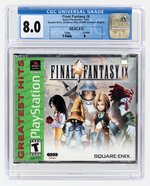 PLAYSTATION PS1 (2000) FINAL FANTASY IX (GREATEST HITS) (Y-FOLDS/B) CGC 8.0.