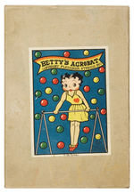 "BETTY'S ACROBAT" BETTY BOOP CELLULOID WIND-UP TRAPEZE TOY.