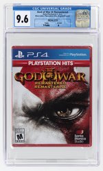 PLAYSTATION PS4 (2015) GOD OF WAR III REMASTERED (Y-FOLDS/A) CGC 9.6.