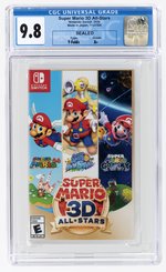 NINTENDO SWITCH (2020) SUPER MARIO 3D ALL-STARS (Y-FOLDS/A+) CGC 9.8.