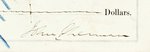 JOHN SHERMAN 1864 SIGNED CHECK.