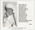 MOTHER TERESA TYPED SIGNED NOTE MISSIONARIES OF CHARITY.