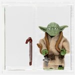 STAR WARS: THE EMPIRE STRIKES BACK (1980) - LOOSE ACTION FIGURE/HK YODA AFA 85+ NM+. (BROWN SNAKE/DARK GREEN SKIN).