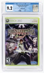 XBOX 360 (2006) PHANTASY STAR UNIVERSE (Y-FOLDS/A) CGC 9.2.