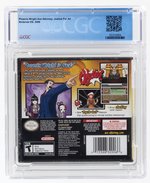 NINTENDO DS (2006) PHOENIX WRIGHT: ACE ATTORNEY: JUSTICE FOR ALL (LRT/B+) CGC 9.4.