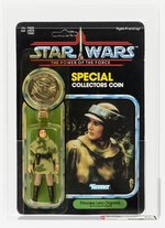 STAR WARS: THE POWER OF THE FORCE (1985) - PRINCESS LEIA ORGANA (IN COMBAT PONCHO) 92 BACK AFA 80 Y-NM.