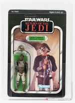 STAR WARS: RETURN OF THE JEDI (1983) - LANDO CALRISSIAN (SKIFF GUARD DISGUISE) 65 BACK-B AFA 80 NM (CLEAR BLISTER).