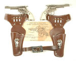 "TEXAS STAR RANGER COWBOY OUTFIT" GUNS AND HOLSTER BOXED SET.