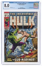 INCREDIBLE HULK #118 AUGUST 1969 CGC 8.0 VF.