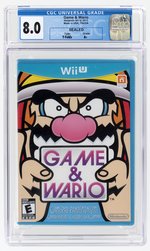 NINTENDO WII U (2013) GAME & WARIO (Y-FOLDS/A+) CGC 8.0.