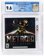 NINTENDO 3DS (2017) METROID: SAMUS RETURNS (Y-FOLDS/A+) CGC 9.6.