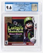 NINTENDO 3DS (2016) LUIGI'S MANSION: DARK MOON (NINTENDO SELECTS) (Y-FOLDS/A+) CGC 9.6.