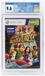 XBOX 360 (2010) KINECT ADVENTURES! (Y-FOLDS/A+) CGC 9.6.