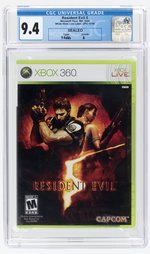 XBOX 360 (2009) RESIDENT EVIL 5 (Y-FOLDS/A) CGC 9.4.