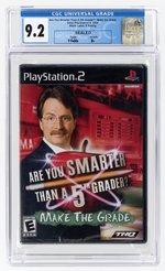 PLAYSTATION PS2 (2008) ARE YOU SMARTER THAN A 5TH GRADER?: MAKE THE GRADE (Y-FOLDS/B+) CGC 9.2.