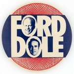 FORD & DOLE 1976 SPIROGRAPH JUGATE BUTTON.