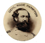 STRIKING REAL PHOTO SEPIA PORTRAIT "GENL. WADE HAMPTON" FROM HAKE COLLECTION & CPB.