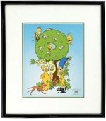 THE SIMPSONS "THE GARDEN OF SPRINGFIELD" FRAMED LIMITED EDITION SERICEL.