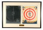 TOM MIX TARGET AND PRINT PLATE.