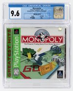 PLAYSTATION PS1 (1997) MONOPOLY (GREATEST HITS) (Y-FOLDS/A++) CGC 9.6.