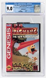 SEGA GENESIS (1996) PAC-MAN 2: THE NEW ADVENTURES (BALLISTIC STICKER) (V-OVERLAP/A+) CGC 9.0.