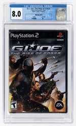 PLAYSTATION PS2 (2009) G.I. JOE: THE RISE OF COBRA (Y-FOLDS/B) CGC 8.0.