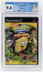 PLAYSTATION PS2 (2008) SPONGEBOB SQUAREPANTS FEATURING NICKTOONS: GLOBS OF DOOM (Y-FOLDS/A+) CGC 9.4.