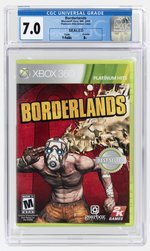 XBOX 360 (2009) BORDERLANDS (PLATINUM HITS) (Y-FOLDS/B+) CGC 7.0.