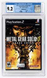 PLAYSTATION PS2 (2004) METAL GEAR SOLID 3: SNAKE EATER (Y-FOLDS/A+) CGC 9.2.