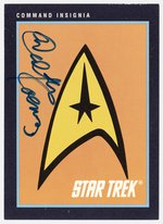 STAR TREK - CHEKOV ACTOR WALTER KOENIG SIGNED TRADING CARD.