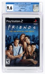 PLAYSTATION PS2 (2005) FRIENDS: THE ONE WITH ALL THE TRIVIA (Y-FOLDS/A) CGC 9.6.